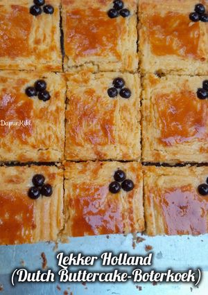 Foto resep Lekker Holland Nanas (Dutch Buttercake-Boterkoek)