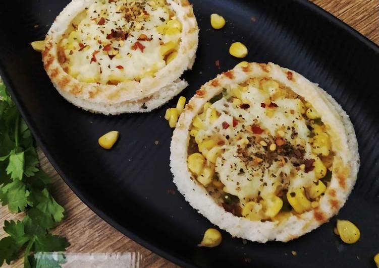 Recipe of Homemade Cheese corn ring sandwich