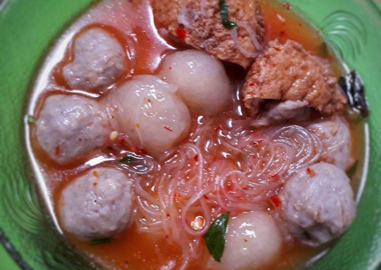 Bagaimana mengolah Baso aci komplit yang Lezat