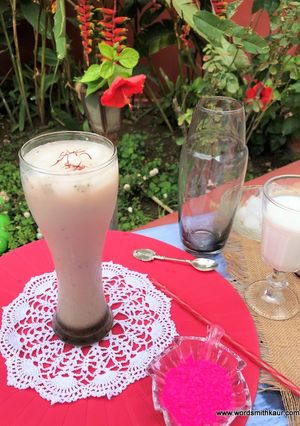 A picture of Homemade Thandai Powder|Vodka Paan Thandai for Holi.