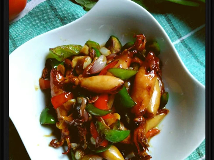 Cara Gampang Menyiapkan Resep  Cumi Asin Pedas Manis yang Lezat Sekali, Bikin Ketagihan