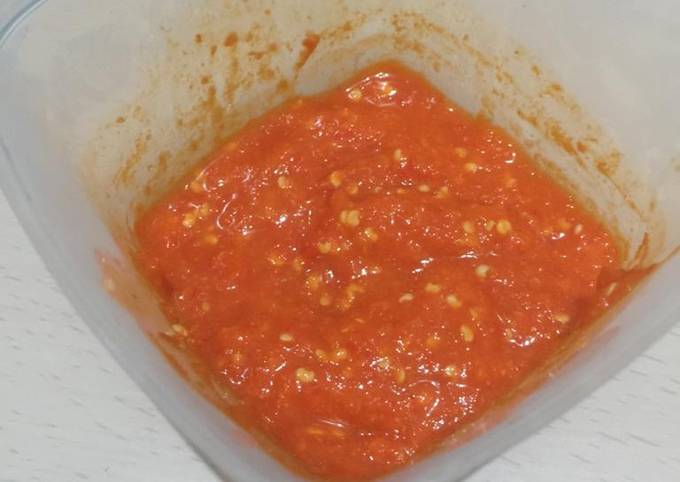 Sambal Dadak Asam Pedes