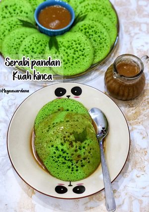 Foto resep Serabi pandan kuah kinca