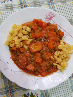 عکسی از دستور خورشت نخود فرنگی
