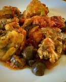 Pollo con castañas