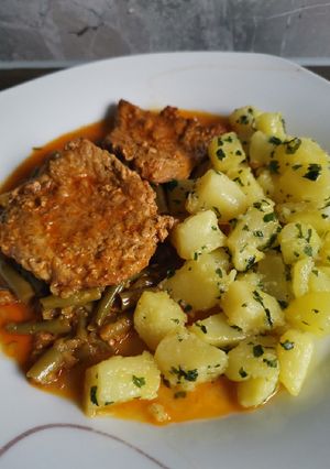 Palóc pecsenye petrezselymes krumplival recept fotója