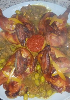 صورة لوصفة دجاج محمر بالفرن