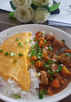 Foto resep Nasi Sosis Kari Jepang