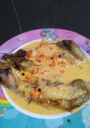 Foto resep Terong Bakar Kuah Santan Pedas