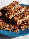 Homemade superfood bars are a great snack to take with you