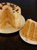 Orange Layer Cake with Orange / Vanilla Whipped Cream Filling and Frosting