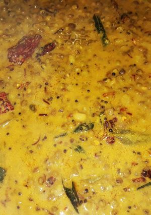 A picture of Green gram curry(kerala cherupayar curry).