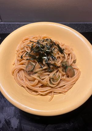 A picture of My Spaghetti Zucchini and Miso.