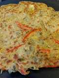 Spring blossom and veggie pancake