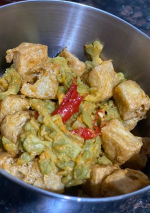 Foto resep Pare Tahu Crispy Salted Egg