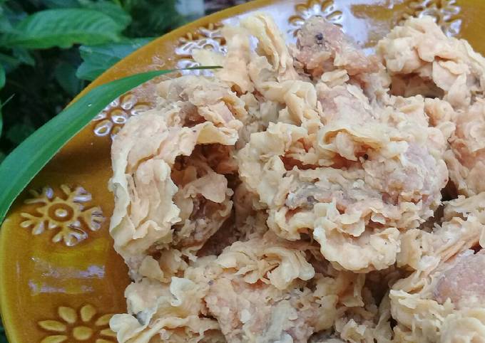 Langkah Mudah untuk Menyiapkan Ayam krispi mudah, murah tanpa perenyah, Enak Banget