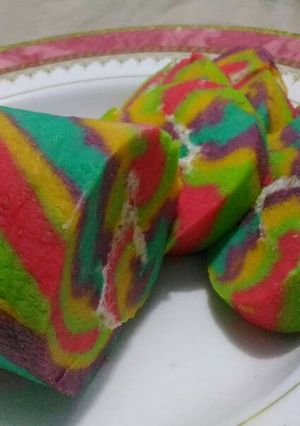 Foto resep Bolu Gulung Rainbow
