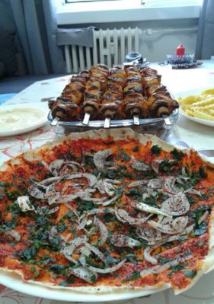 صورة لوصفة 🍡 شيش طاووق مشوي بالفرن 🍅🌶🌰