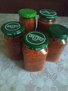 Фото Икра из баклажанов.