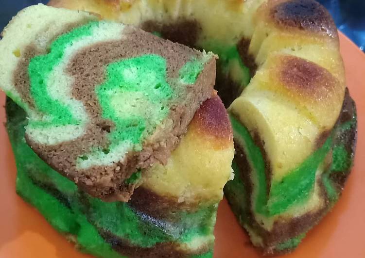 Resep Marmer cake Anti Gagal