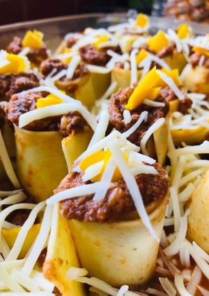 Une photo de Petits rouleaux de lasagne en gratin