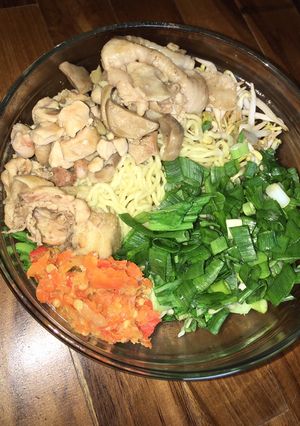 Foto resep BAKMIE AYAM JAMUR (MIE AYAM JAMUR)