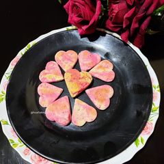 A picture of Heart Cookies.
