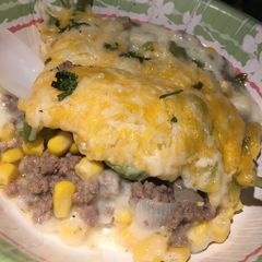 A picture of Shepherds Pie P-lo Style.