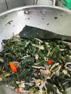 Foto resep Oseng-oseng daun pepaya+teri no pahit ya