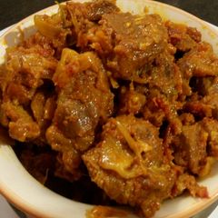 A picture of Kadai mutton.