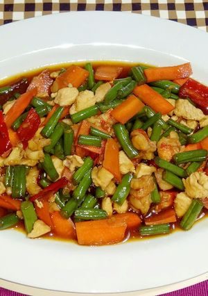 Foto resep Cah Buncis Saos Tiram