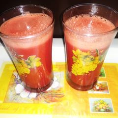 Carrot juice A picture of Carrot juice.
