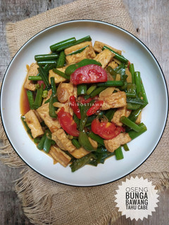 Foto resep Oseng Bunga Bawang,Tahu dan Cabe