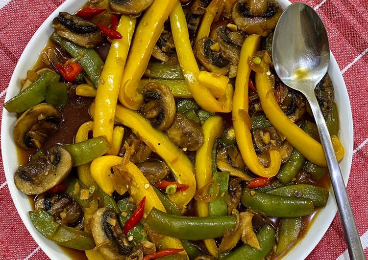 Resep Tumis Jamur Paprika Teriyaki Jadi, Bisa Manjain Lidah