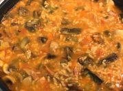 Una foto de arroz bacon