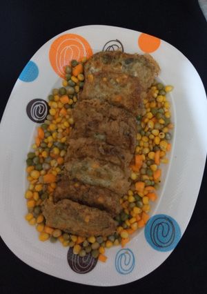A picture of Egg tofu with veggies (awarar kwai).