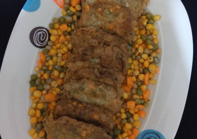 Egg tofu with veggies (awarar kwai) Recipe