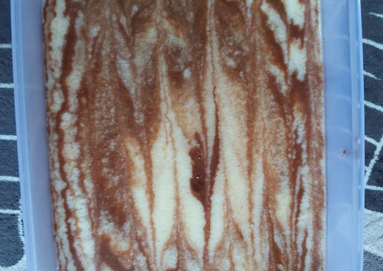 Agar agar zebra Roti Tawar- Chocolatos