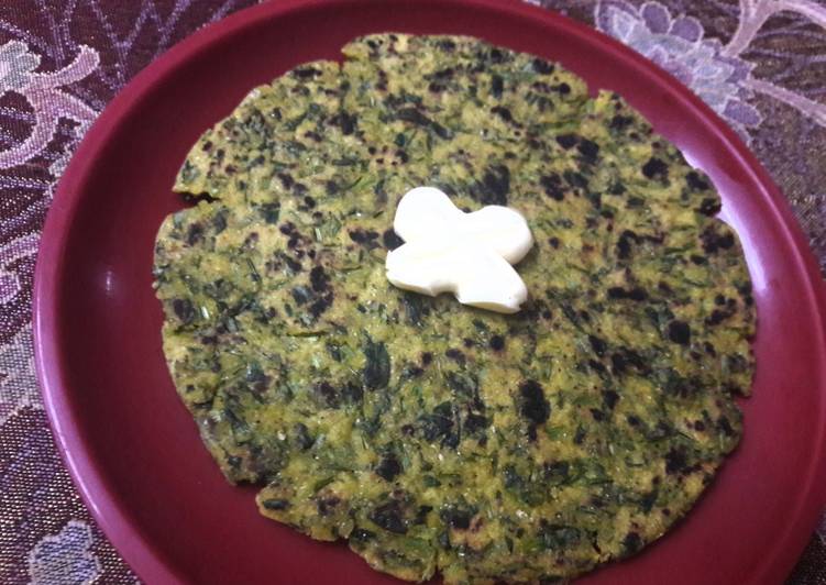 Recipe of Quick Makki ki methi wali roti