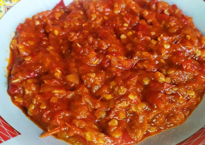 Resep Sambal Terasi Enak Tahan Lama Oleh Mama Azka Kitchen Cookpad