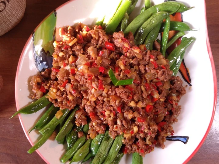 Cara Gampang Membuat Resep  Tumis Buncis Daging Cincang yang Bisa Manjain Lidah, Bisa Manjain Lidah