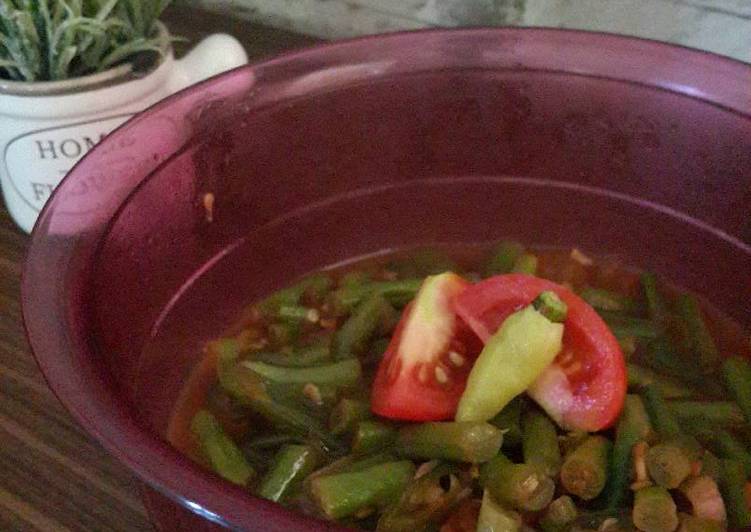 Tumis buncis pedas manis no msg