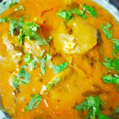 A picture of Bajre ki dhokli.