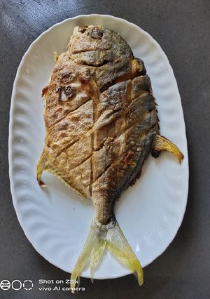 A picture of Fried Pompano.