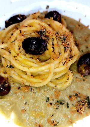 Foto di Spaghetti con crema di carciofi