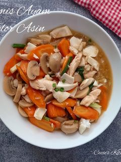 Foto resep Tumis Ayam Telor Asin