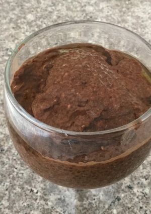 A picture of Chia Chocolate Pudding.