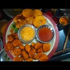 Rice fritters A picture of Rice fritters.
