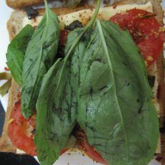 A picture of Tomato Jalapeno Olive Sandwich.