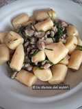 👩‍🍳Gnocchetti di semola fatti a mano con agretti e salsiccia 🍝